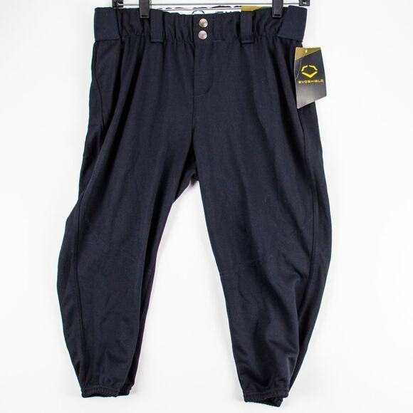 Evoshield Men's Baseball 3/4 Slider Tights L Black Drawstring Elastic Band New - Picture 2 of 14